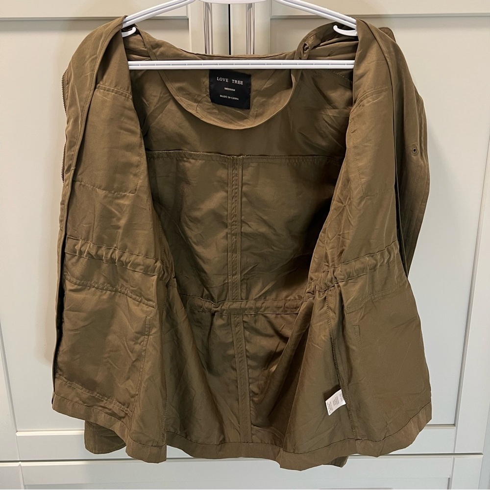 LOVE TREE Military / Utility Style Lightweight Spring or Fall Jacket Size Medium - Picture 15 of 16